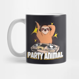 Party Sloth DJ Mug